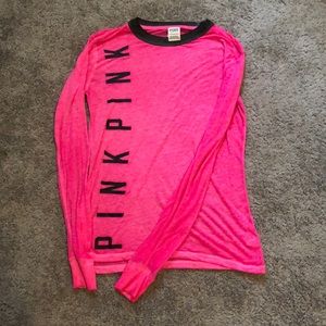 Pink long sleeve tee